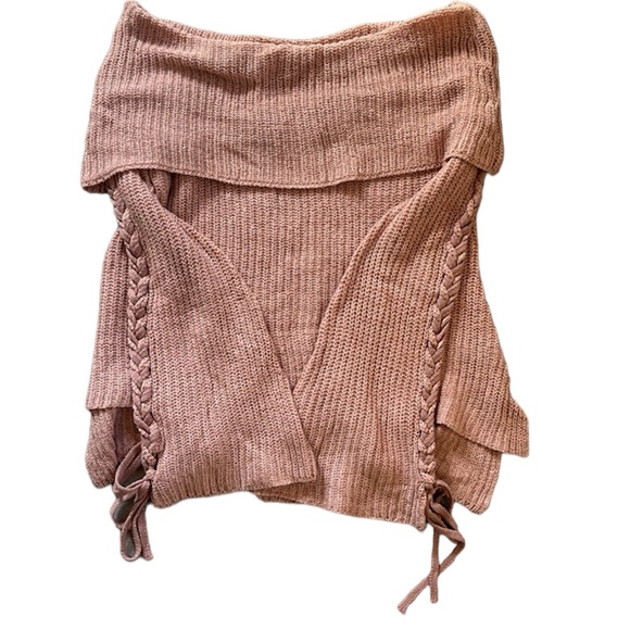 Say What? Trumpet Sleeve off the Shoulder Sweater - Picture 3 of 6